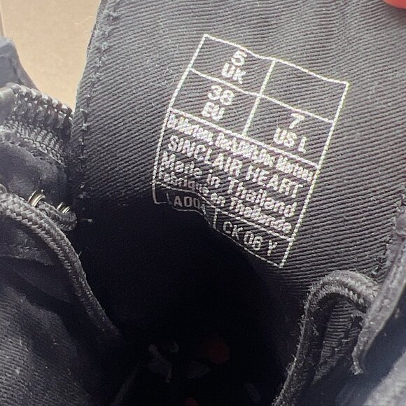 Dr. Martens Sinclair Boots Heart Quad Platform Women's US 7 Zipper Pink Purple - Picture 13 of 13